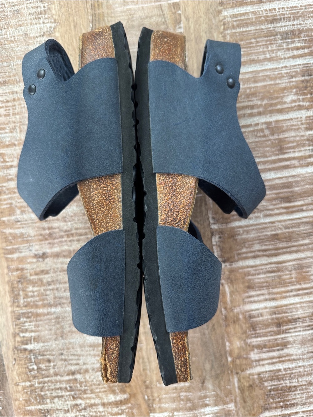 Birkenstock Birkies Blue Sandals Size 8 - Picture 3 of 8
